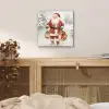 Kerstman- Winter - Sneeuw - Wit - Rood plexiglas 5mm klein -sfeer4