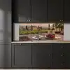 Wijn - Glazen - Druiven - Wijngaard keuken achterwand 2 middel -sfeer1