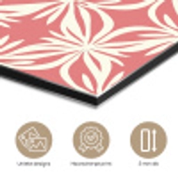 Roze - Bloemenmotief - Wit - Modern aluminium wit klein 46 -closeup_NL