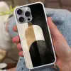 Geometrische - Vormen - Wit Hoesje iPhone 16 Pro Max met koord klein -sfeer3