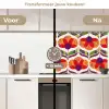 Retro - Flower Power - Vintage - Kleuren keuken achterwand 2 middel 871 -voor-na2_NL