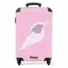 Summer memories - Schelpenkunst op roze NBS - Handbagage koffer - Kinderen Unisex middel -productfoto_recht