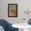 Bloem - Quote - Vintage - Art fotolijst zwart zonder passe partout klein -sfeer4