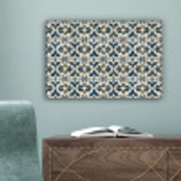 Tegel - Patroon - Blauw - Beige canvas 2cm klein 34 -sfeer4
