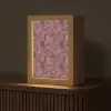 Bladeren - Patroon - Paars Light Box met kabel (Tafellamp) klein 925 -z3d_website