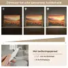 Zonnebloemen - Zonsondergang - Landschap Light Box met kabel (Tafellamp) klein -USP_dimbaarNL