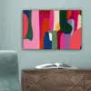 Kleurvakken - Recht - Rond - Abstract canvas 2cm klein -sfeer4