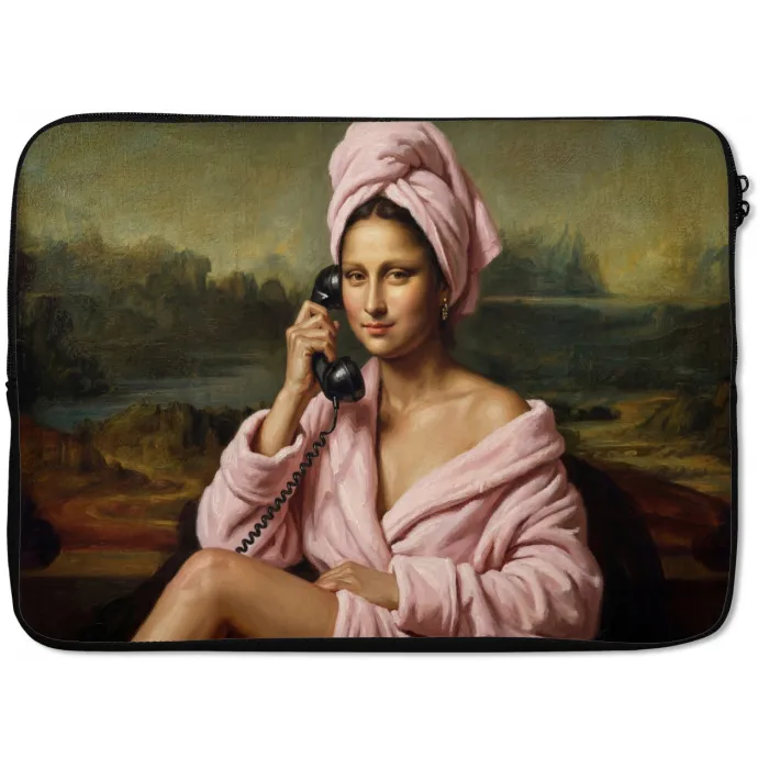 Mona - Klassiek - Roze laptophoes neopreen klein -zkaufland3dotto