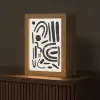 Abstract - Kunst - Vormen - Zwart Light Box met kabel (Tafellamp) klein -z3d_website