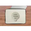 Schelp - Quote - Groen laptophoes neopreen klein -tafel