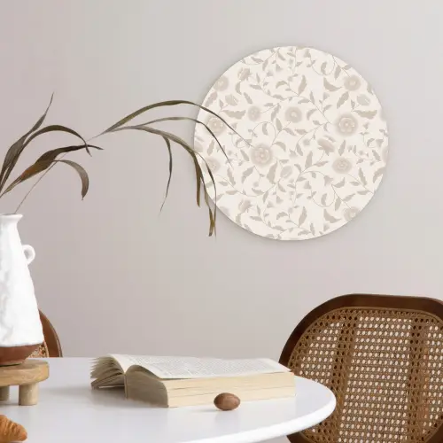 Sierlijk - Bloemen - Blush Wandcirkel plexiglas klein 852 -sfeer4