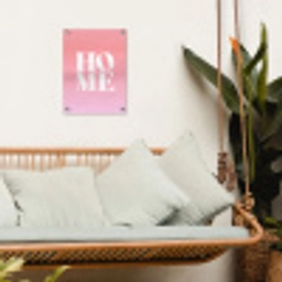 Home - Letters - Groot - Roze tuinposter los doek klein -sfeer7