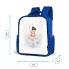 Ballerinafee in bloemenlicht Kinderrugzak - Blauw middel -productfoto_formaten