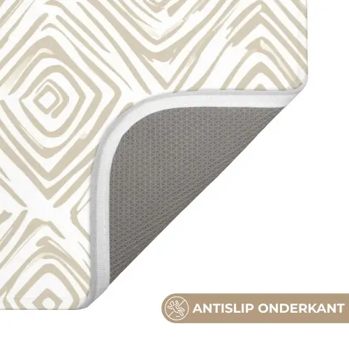 Abstract - Ruit - Beige Badmat klein 997 -USP_AntislipNL
