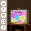 Smileys - Kleurrijk - Neon Light Box met batterij (Wandlamp kind) middel -USP_websiteoverzichtNL