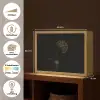 Bol - Gedroogd - Vaas - Zwart Light Box met batterij (Wandlamp) middel -USP_websiteoverzichtNL