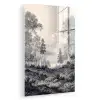 Mistig - Berglandschap - Illustratie plexiglas 5mm klein -zzzproduct_nieuw