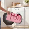 Love - Roze - Spiegeling Badmat klein -USP_WasbaarDE