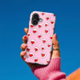 Hartjes - Patroon - Rood Toughcase MagSafe Apple iPhone 17 klein 1017 -Sfeer1V