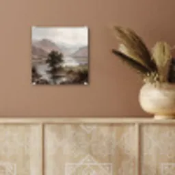 Berglandschap - Meer - Bergen - Vallei - Klassiek plexiglas 5mm klein -sfeer5