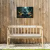 Boeddha in een mystieke tuin Tuinposter op houten frame 2 cm dik klein -sfeer4