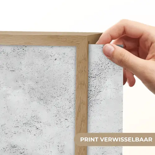 Lichtgrijs - Ruw - Subtiel Light Box met batterij (Wandlamp) middel 907 -USP_websiteprintNL