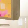 Vogel - Vrouw - Abstract - Bloem Light Box met batterij (Wandlamp) middel -USP_websiteoplaadbaarNL