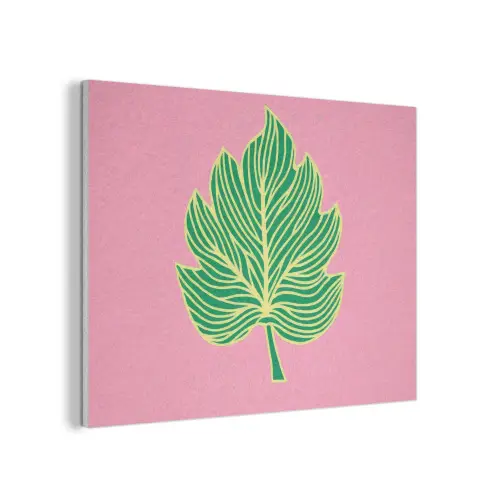 Blad - Groen - Illustratie - Minimalistisch PET vilt klein -3d