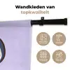 Pinguïn - Paars - Schattig Wandkleed katoen klein -sfeer2