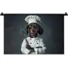 Hond - Garde - Kok Wandkleed katoen klein -zz3d