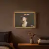 Vrouw - Victoriaans - Portret Light Box met batterij (Wandlamp) middel -sfeer4