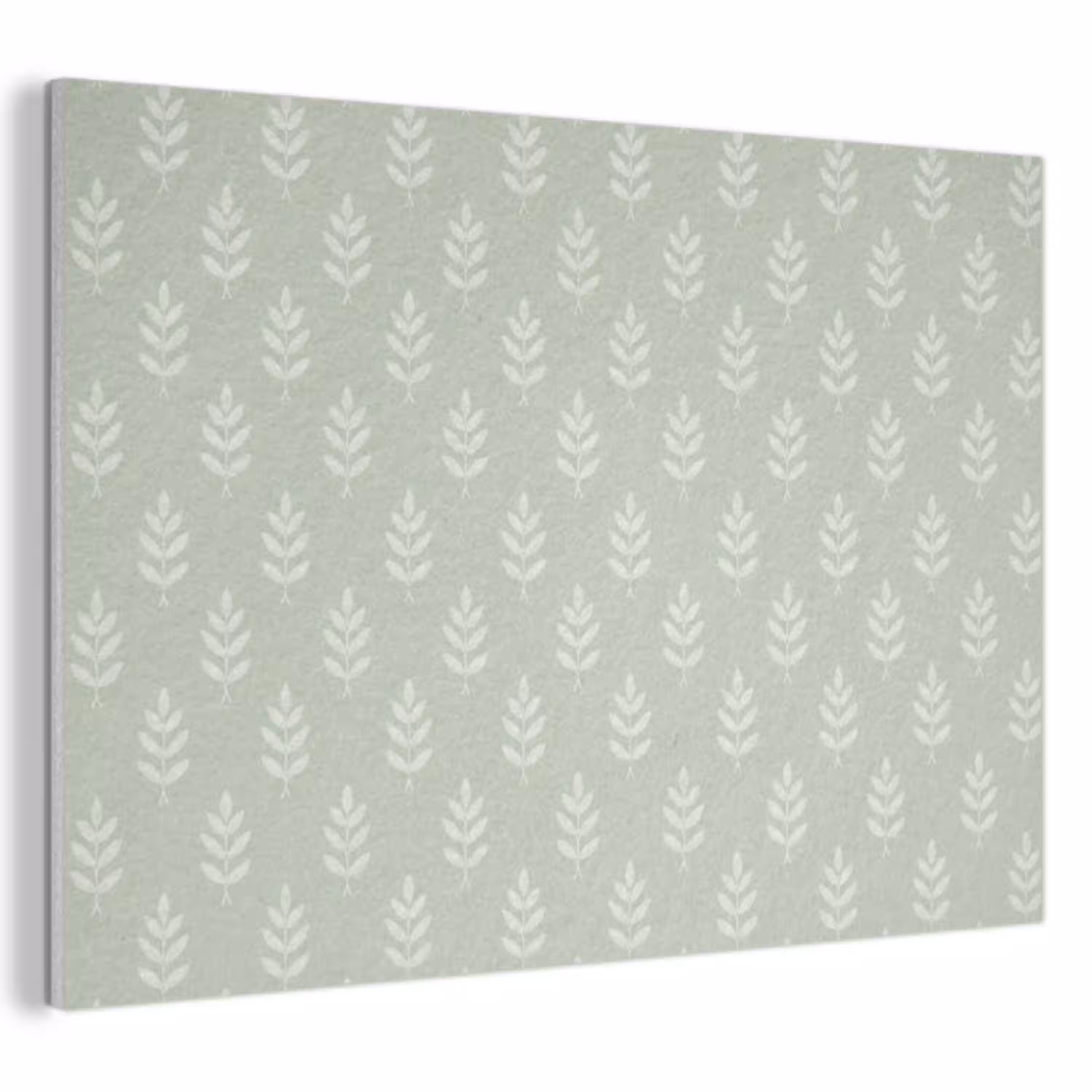 Saliegroen - Botanisch - Takjes - Minimalistisch - Patroon PET vilt klein 837 -3d