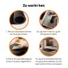 Schotse hooglander - Goud - Koebel - Hoorns - Dieren Inductie beschermer vinyl 3mm klein -zzzzzzz-td-werking