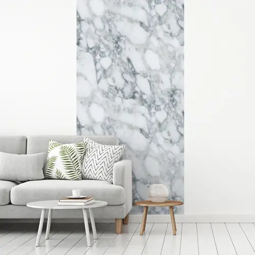 Mozaïek - Marmer - Wit - Onregelmatig fotobehang vinyl groot 64 -woonkamer
