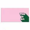 Groen - Teskt - This is art - Roze Muismat XXL klein -3d_leeg