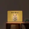 Hamster - Nootje - Geel - Knaagdier Light Box met batterij (Wandlamp kind) middel -sfeer1_kind