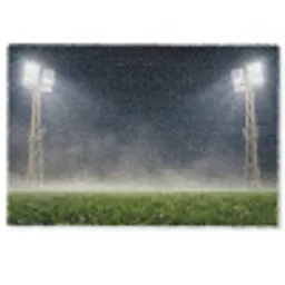 Stadion - Lichtmast - Sport - Nacht Deurmat klein -zkaufland3d