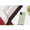Bloemen - Print - Groen - Wit Hoesje iPhone 12 Pro met koord klein -kamer