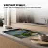 Kruiden - Specerijen - Pan - Mes - Grijs - Rustiek Inductie beschermer vinyl 3mm klein -sfeer1