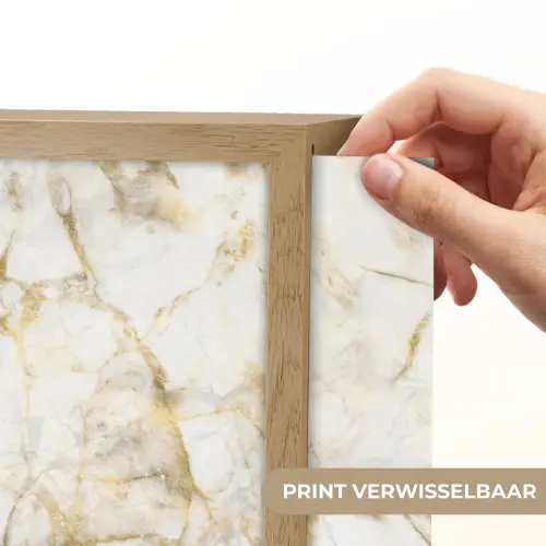 Goud - Licht - Nerf - Marmer Light Box met batterij (Wandlamp) middel 907 -USP_websiteprintNL