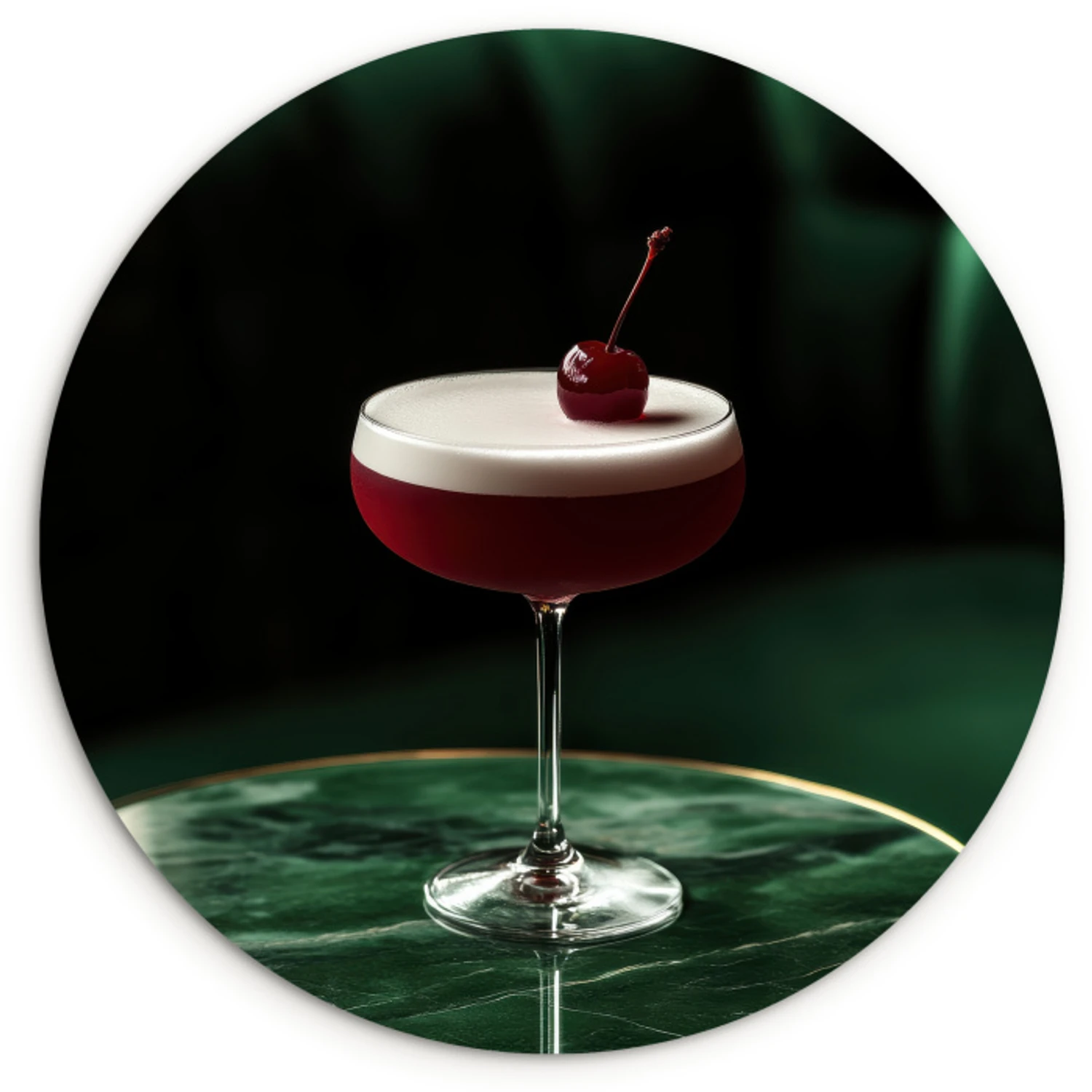 Muurcirkel - Kers - Cocktail - Rood - Marmer - Profiteer nu van de ...