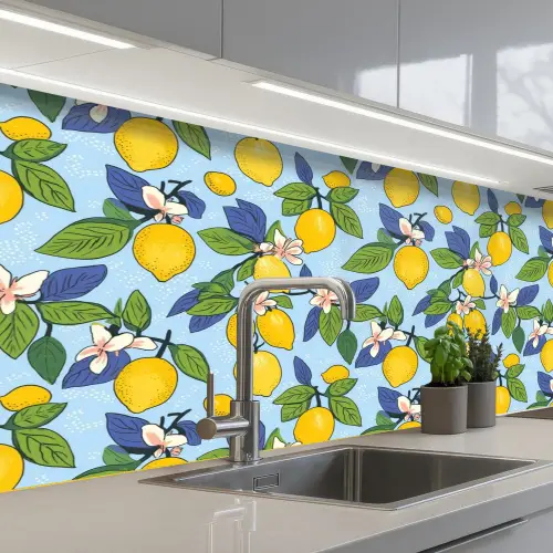 Illustratie - Citroen - Patroon keuken achterwand 2 middel 871 -3d_schuin