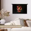 Boeket - Bloemen - Exotisch Wandkleed katoen klein -sfeer1