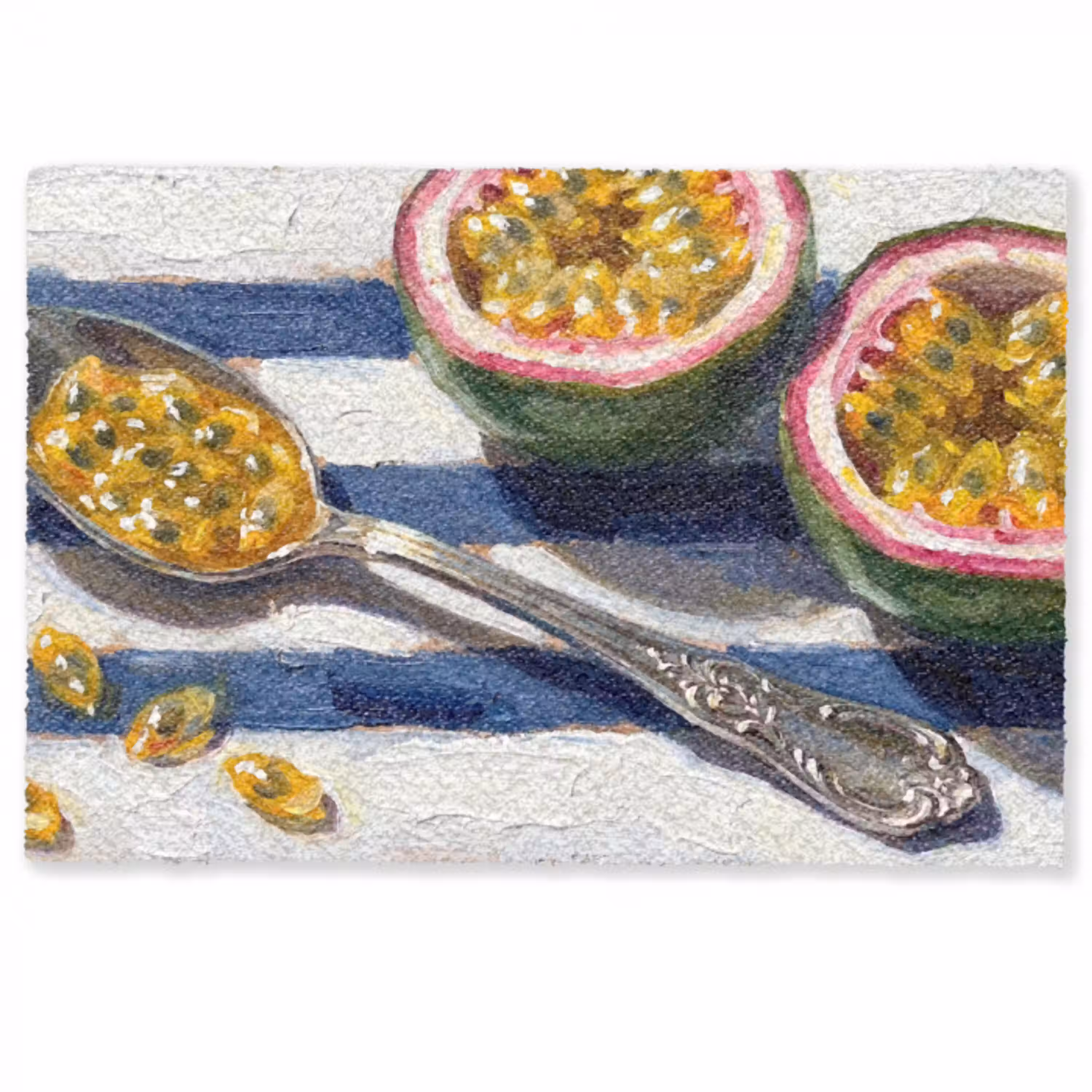 Eten - Passievrucht - Tropisch - Modern - Kleurrijk Deurmat klein -zkaufland3d