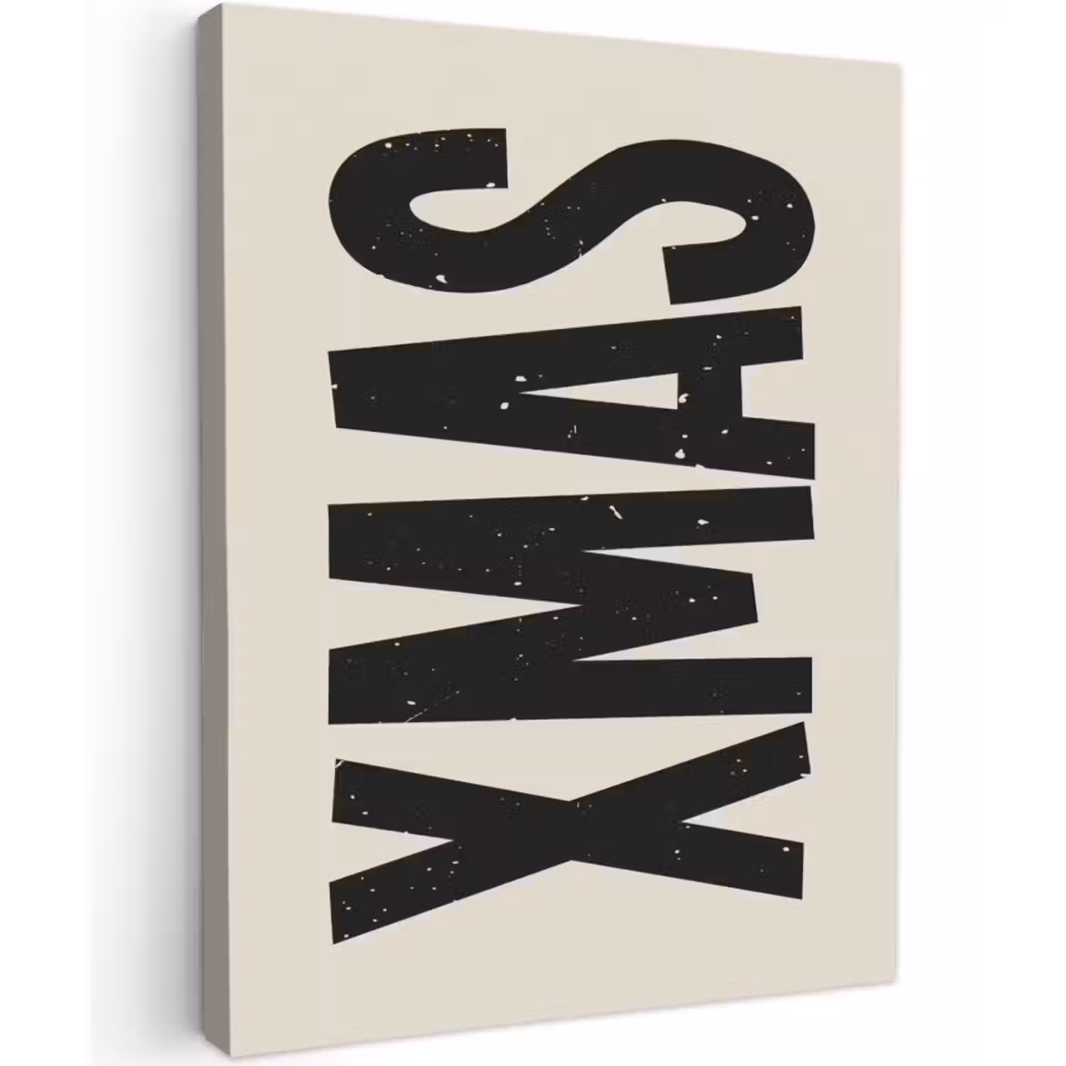 Canvas schilderij - Kerst - Christmas - Japandi - Beige