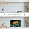 Paradijsvogel - Bloem - Exotisch keuken achterwand spatscherm klein -voor_na_FR