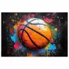Graffiti - Basketbal - Verf - Sport poster papier klein -3d