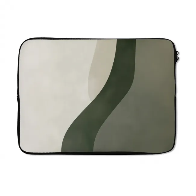 Laptophoes Japandi - Groen - Abstract - Modern