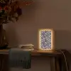 Spat - Stippen - Zwart - Wit Light Box met kabel (Tafellamp) klein 925 -sfeer4