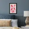 Pepers - Rood - Illustratie fotolijst zwart zonder passe partout klein -sfeer3